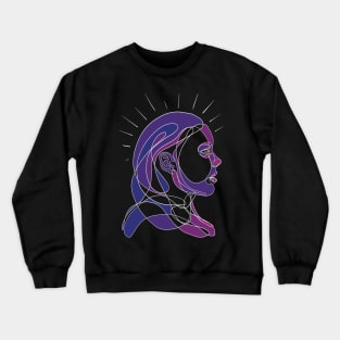 Contemplate -color blocks Crewneck Sweatshirt